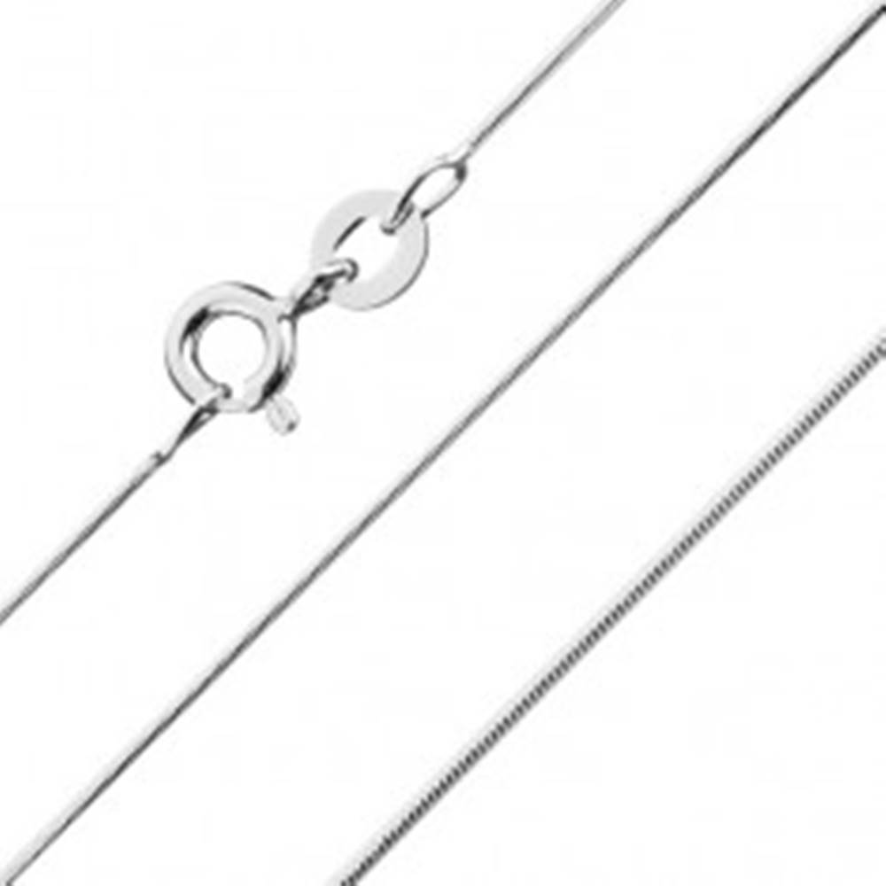 Šperky eshop Zaoblená retiazka s hadím dizajnom, striebro 925, šírka 0,8 mm, dĺžka 450 mm