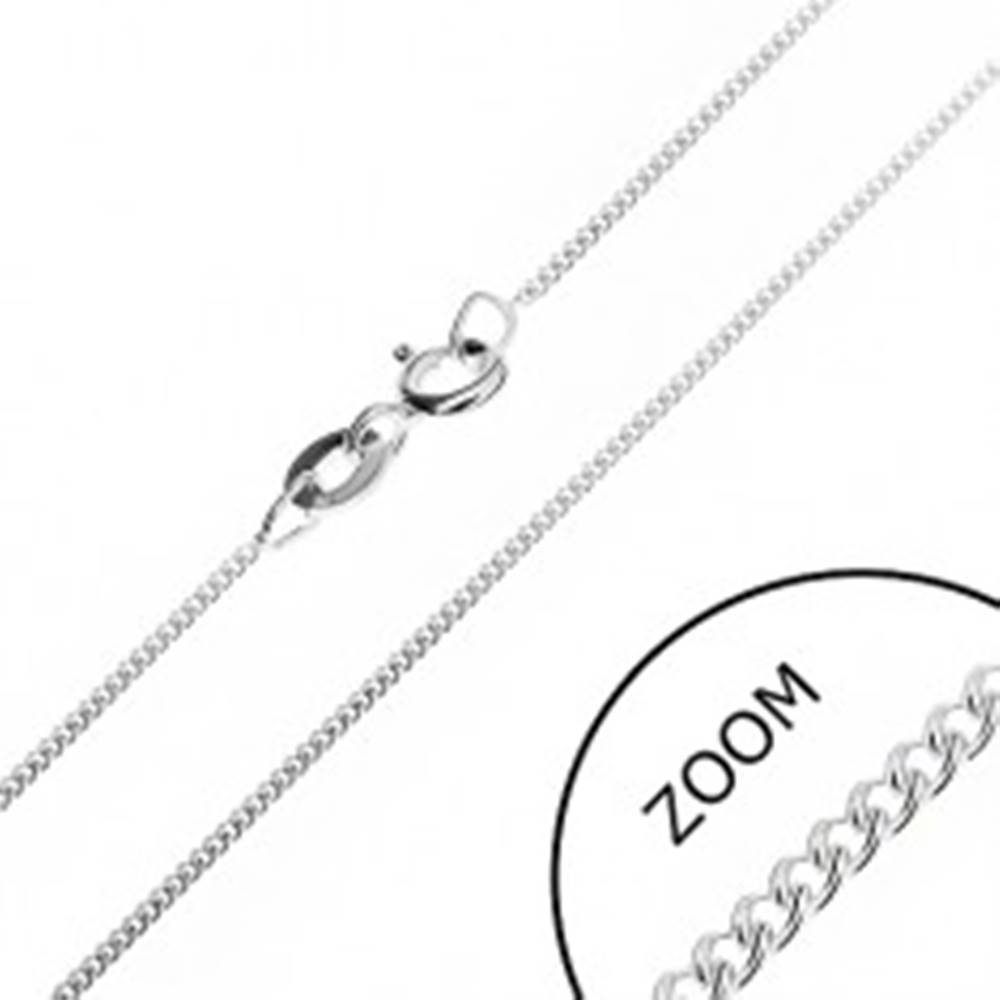 Šperky eshop Jemná retiazka zo striebra 925 - husté očká, 1,2 mm